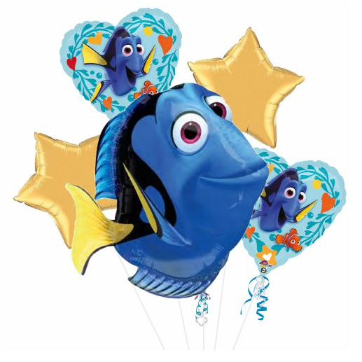 Balónová kytice Hledá se Dory
