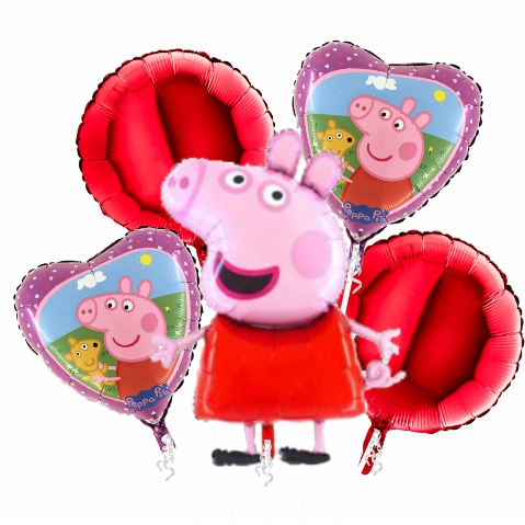 Balónová kytice Peppa Pig