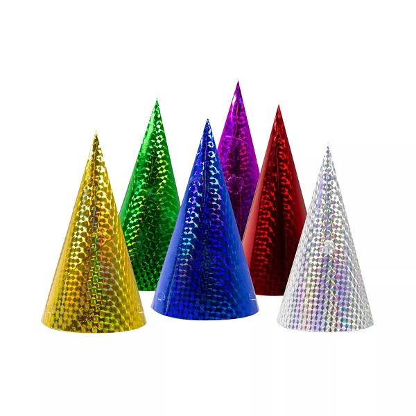 Čepičky holografické 6 ks