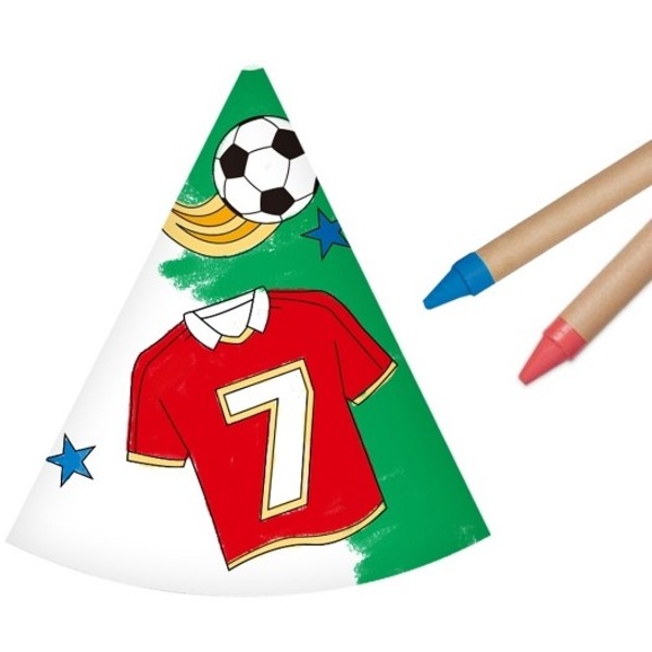 Čiapočky na dotvorenie futbal DIY 6ks