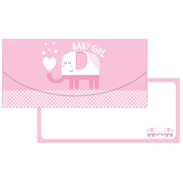 E-shop Darčeková obálka Slon Baby Girl