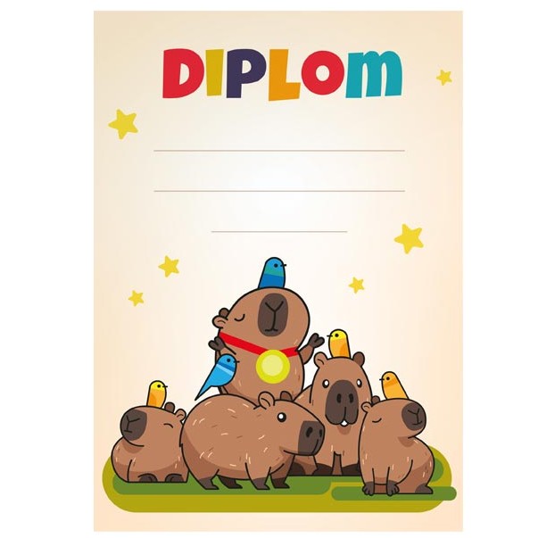 Dětský diplom A4 Kapyba