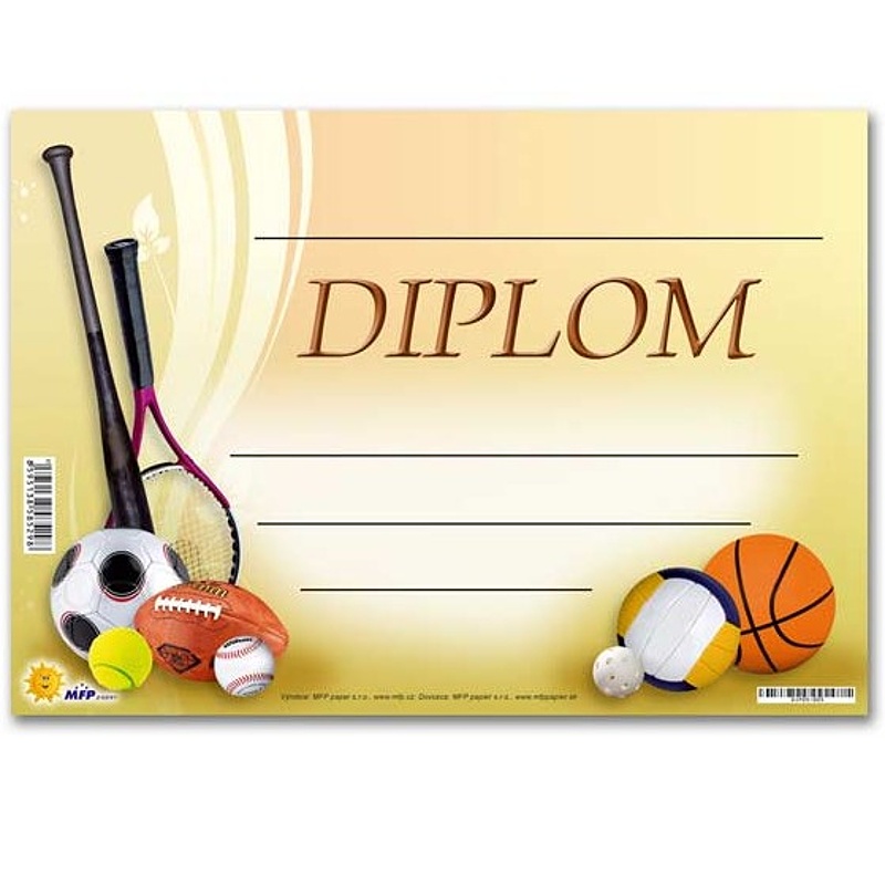 Dětský diplom A5 - sport