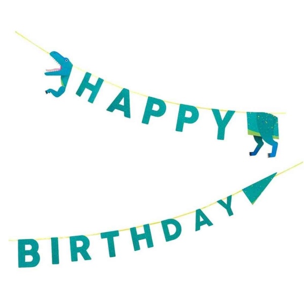 GIRLANDA Happy Birthday Dinosaurus 2,5m