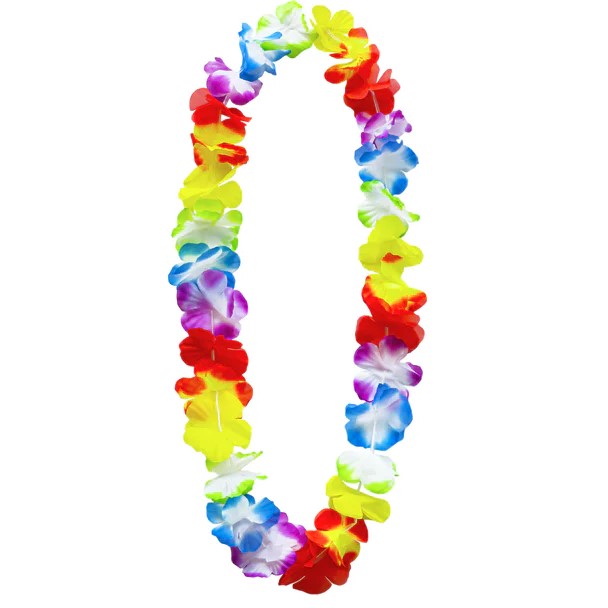 Havajský věnec barevný 100 cm 1 ks