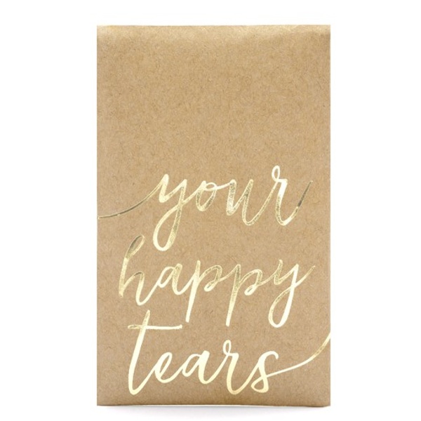 Vreckovky na slzy šťastia Your happy tears 7,5x12cm