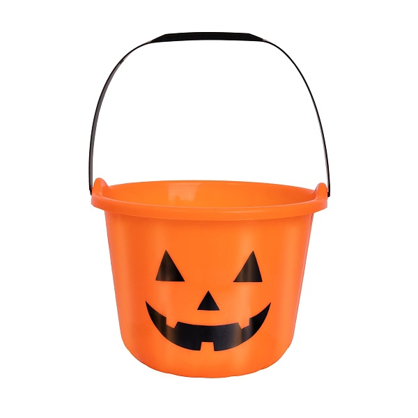 Kbelíček Halloweenský oranžový