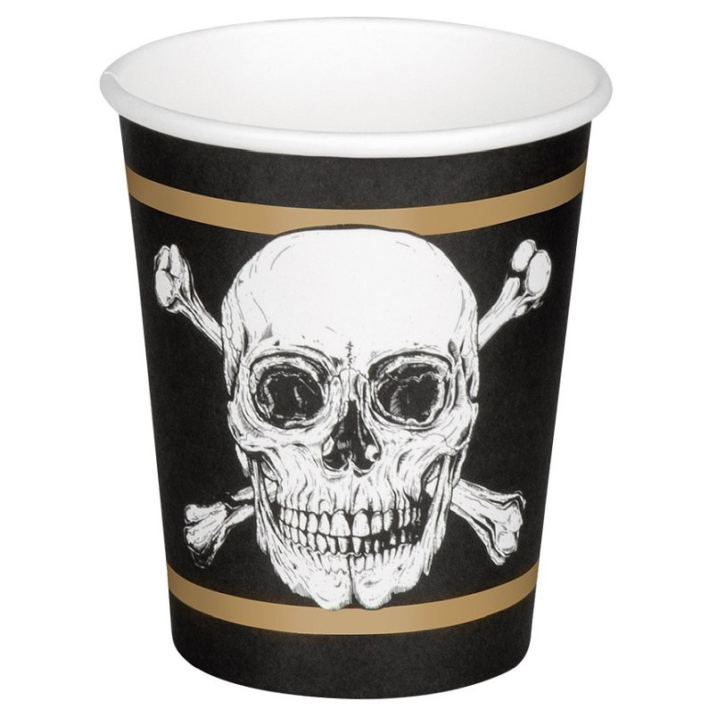Kelímky papírové Pirát 250 ml 10 ks