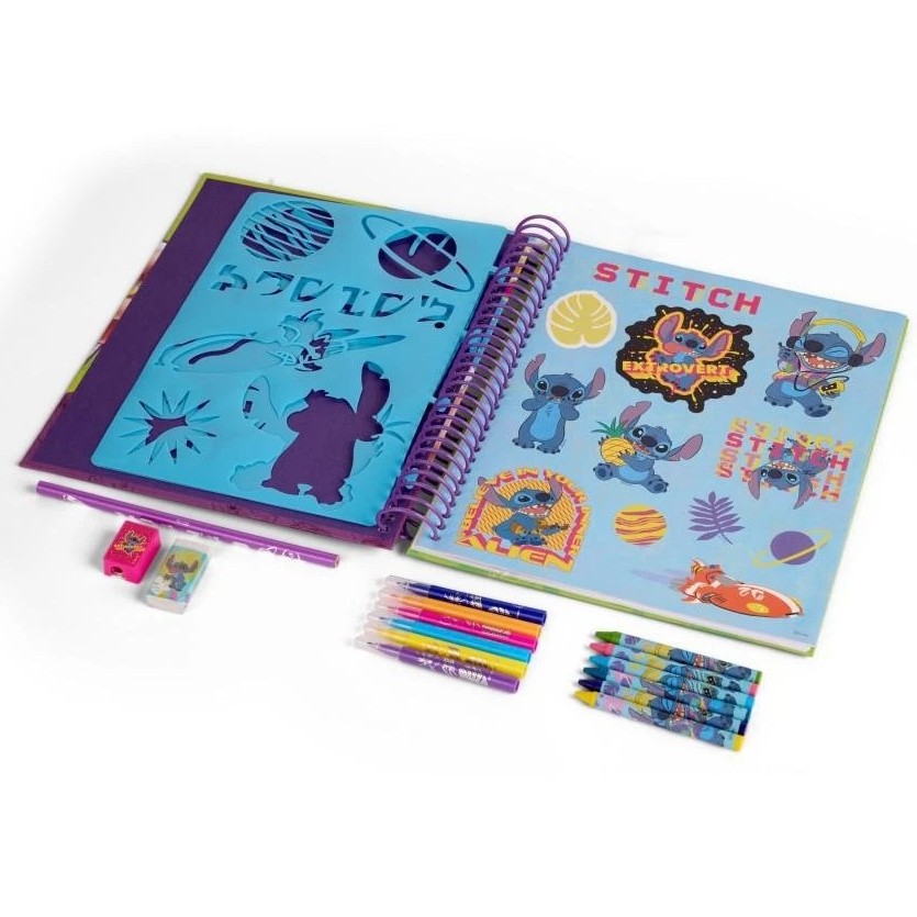 Kniha omalovánek a aktivit Stitch