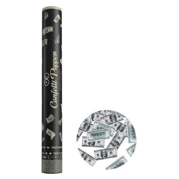 Konfety vystřelovací dolary 40 cm