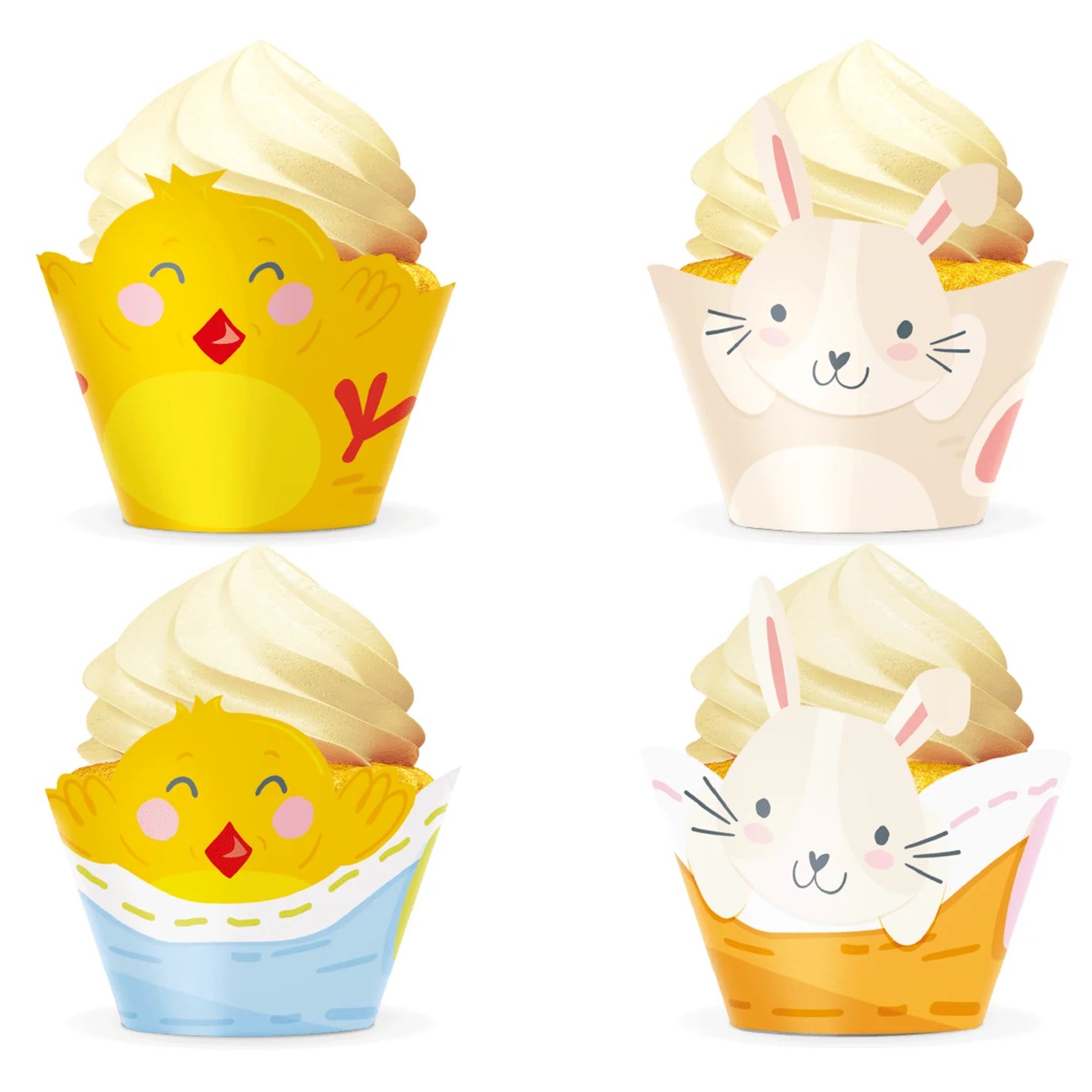 Košíčky na muffiny Zajíčci 4 ks