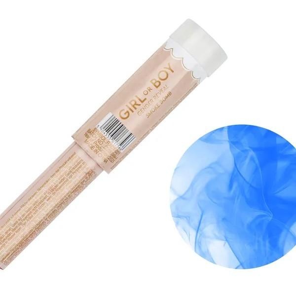 Kouřová bomba Je to kluk modrá 23 cm