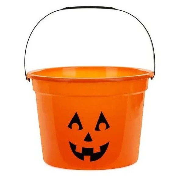 Kyblíček oranžový s dýní 20x15 cm