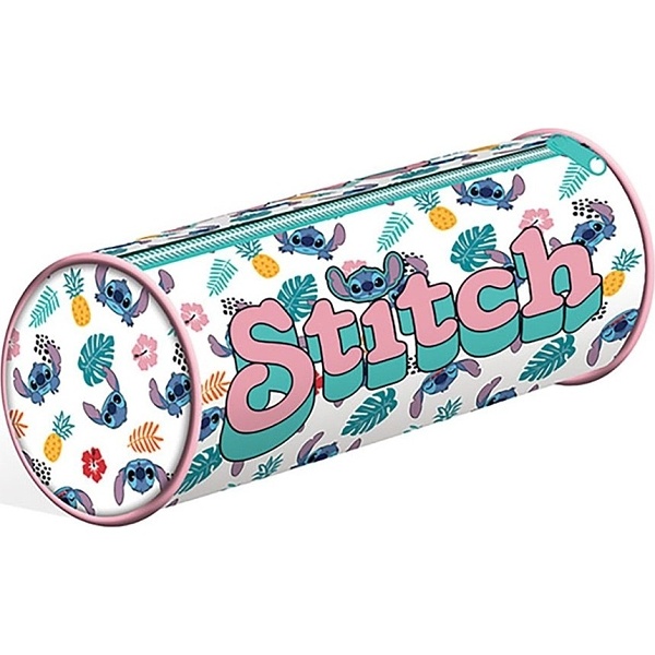 Lilo a Stitch penál kulatý bílý