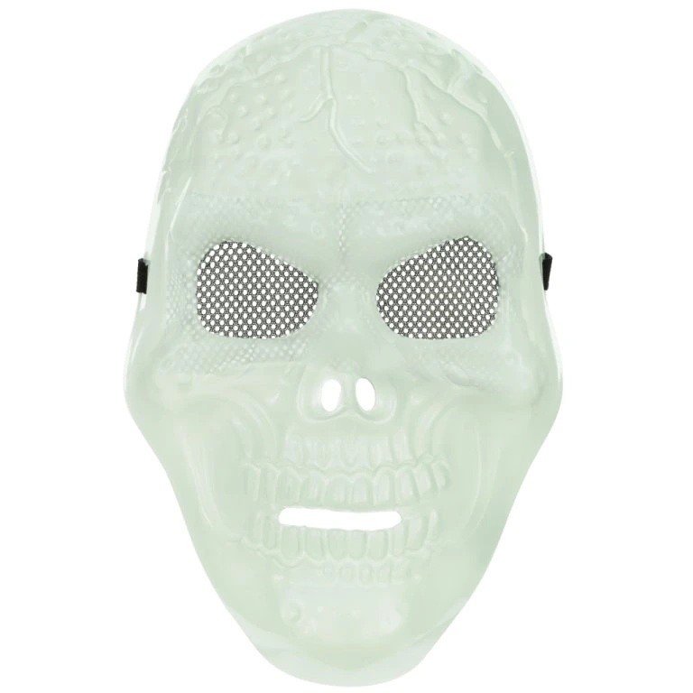 Maska Lebka svítící ve tmě