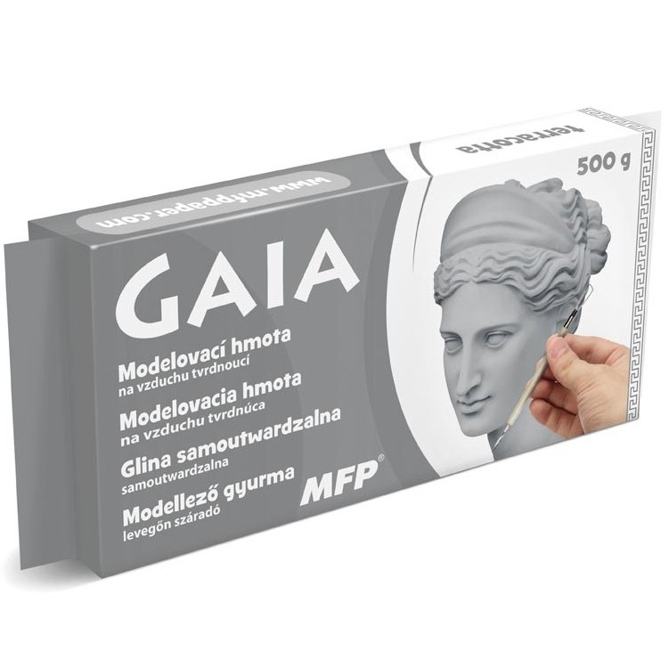 Modelovací hmota GAIA 500g šedá