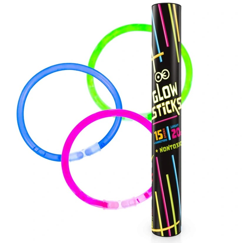 Náramky fluorescenční 15 ks