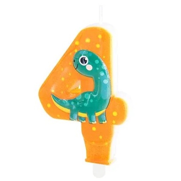 Narozeninová svíčka Dinosaur č. 4