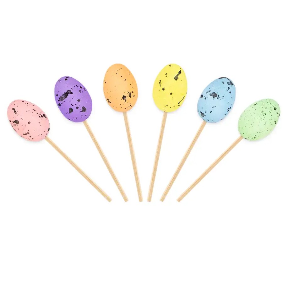 Polystyrenová vajíčka na tyčce barevná 36 ks