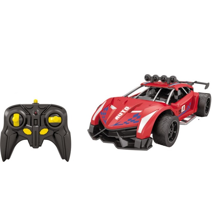 RC auto 1:14 s mlhovým efektem červené