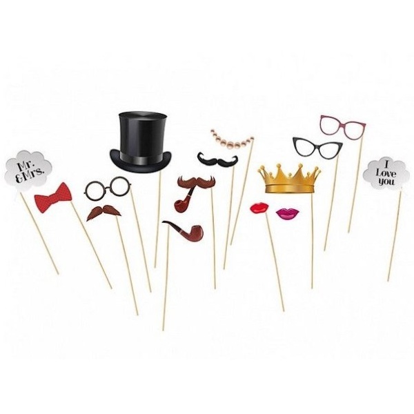 Rekvizity do fotokútika Vintage 15 ks