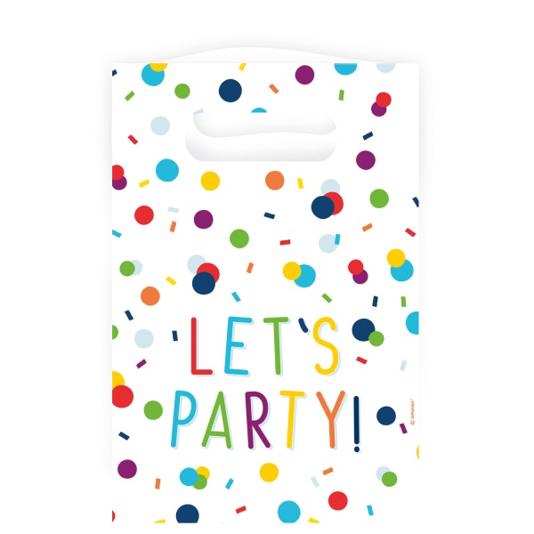 E-shop SÁČKY Let's party konfety 15,7x23,6cm 8ks