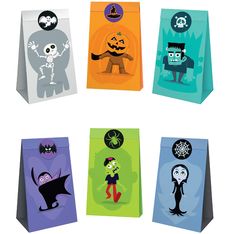Sáčky na cukroví Halloween Monsters 6 ks