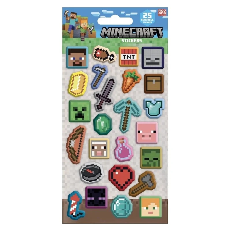 Samolepky Minecraft 3D