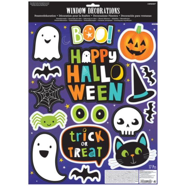 E-shop Halloween - Samolepky na okná 17 ks