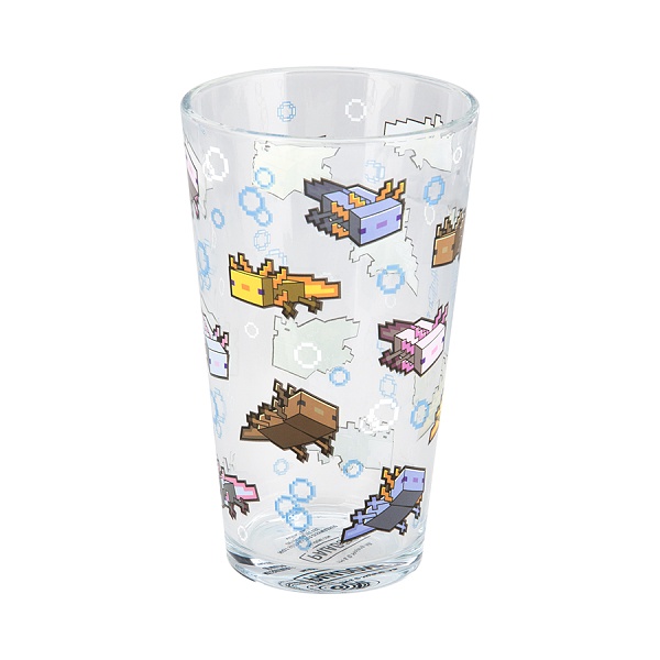 Sklenice Minecraft Axolot