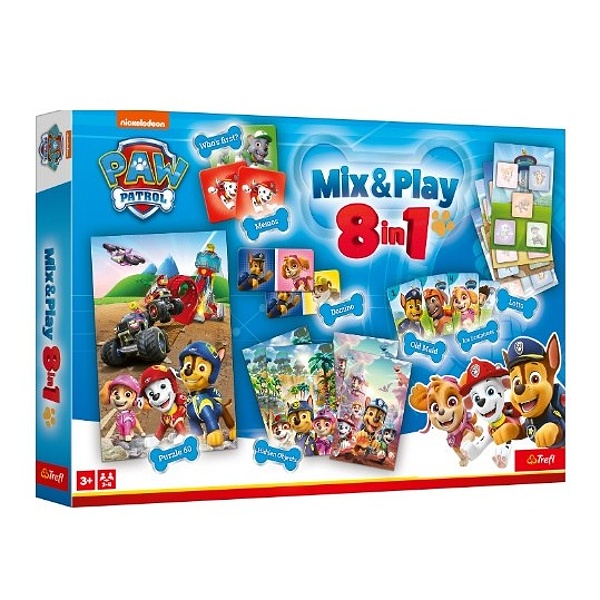 Společenská hra - Mix Play 8v1 Tlapková Patrola