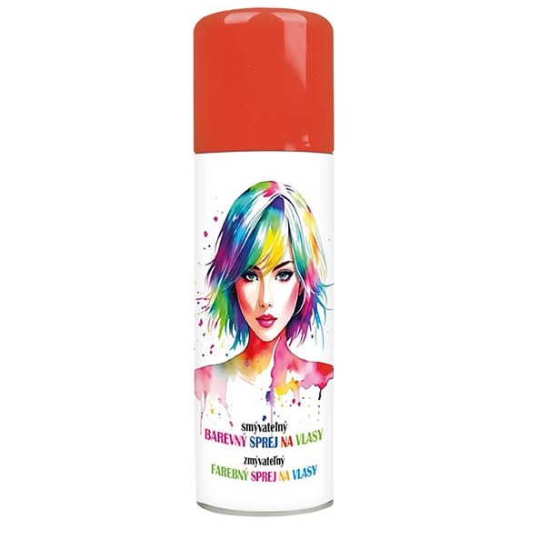 Sprej na vlasy červený 125 ml