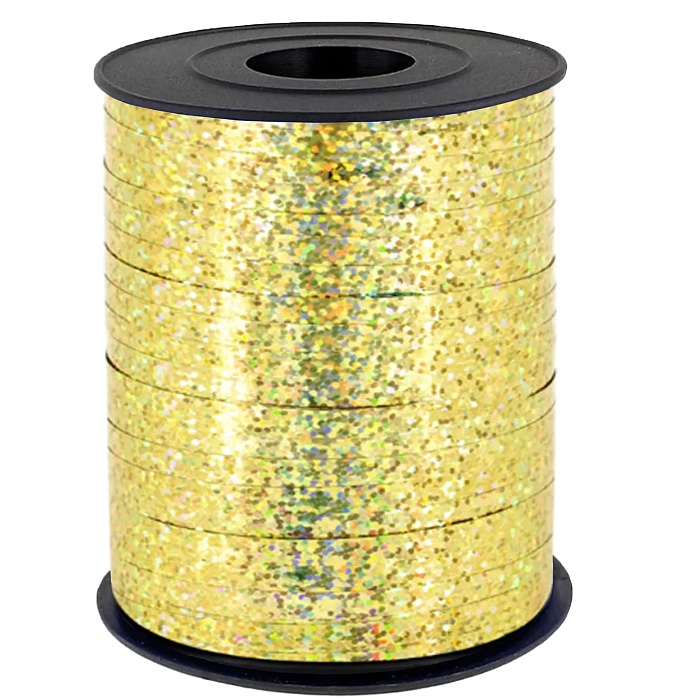 Stuha holografická zlatá 225 m