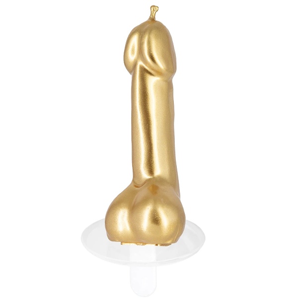 Svíčka zlatý penis 10 cm