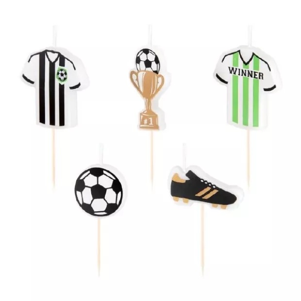 Svíčky dortové Fotbal 5 ks