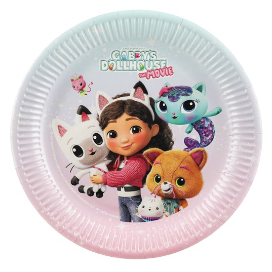 Talíře papírové Gabby's Dollhouse 23 cm 6 ks
