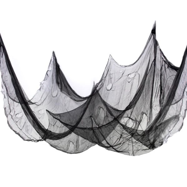 Textilná dekorácia Halloween čierna 76 x 300 cm