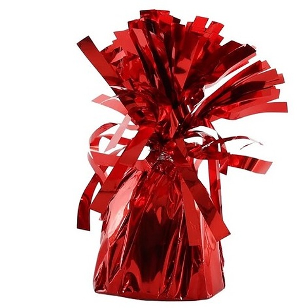 Těžítko na balónky červené