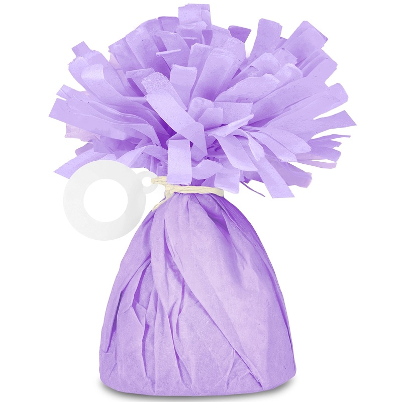 Těžítko na balónky lila matné