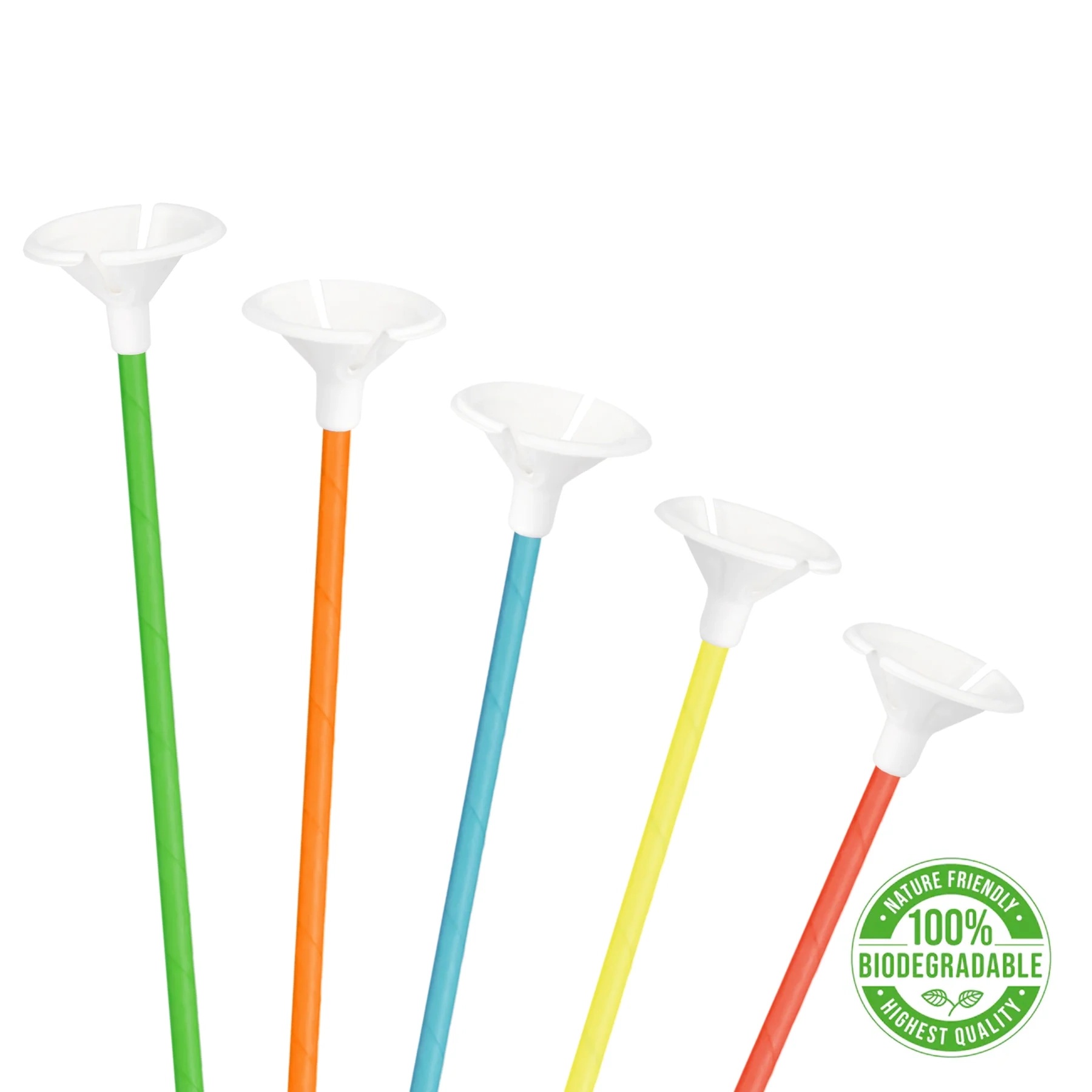 Tyčka na balónek barevná 35 cm 1 ks