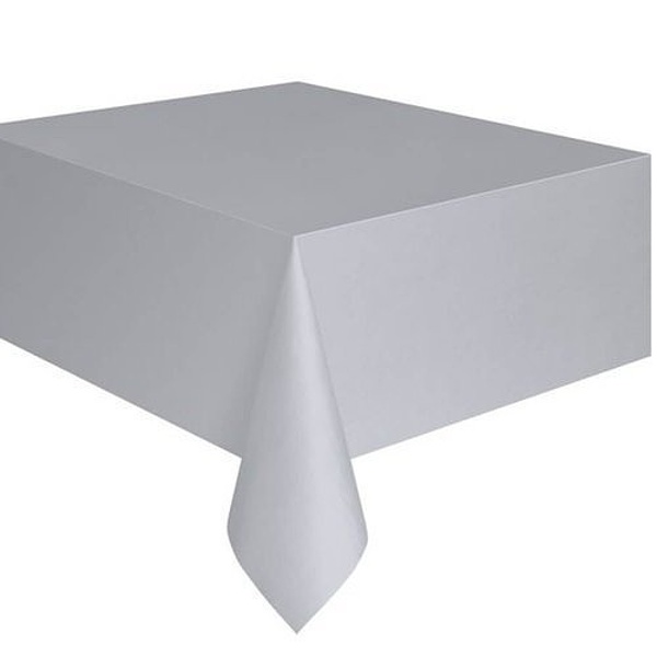 Ubrus chromový stříbrný 137x374cm