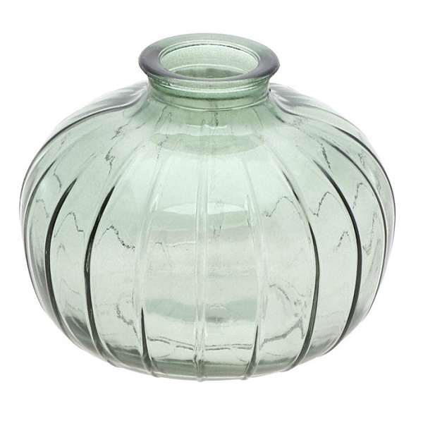 Vázička sklenená Bardi šalviovo zelená 11 x 8,5 cm