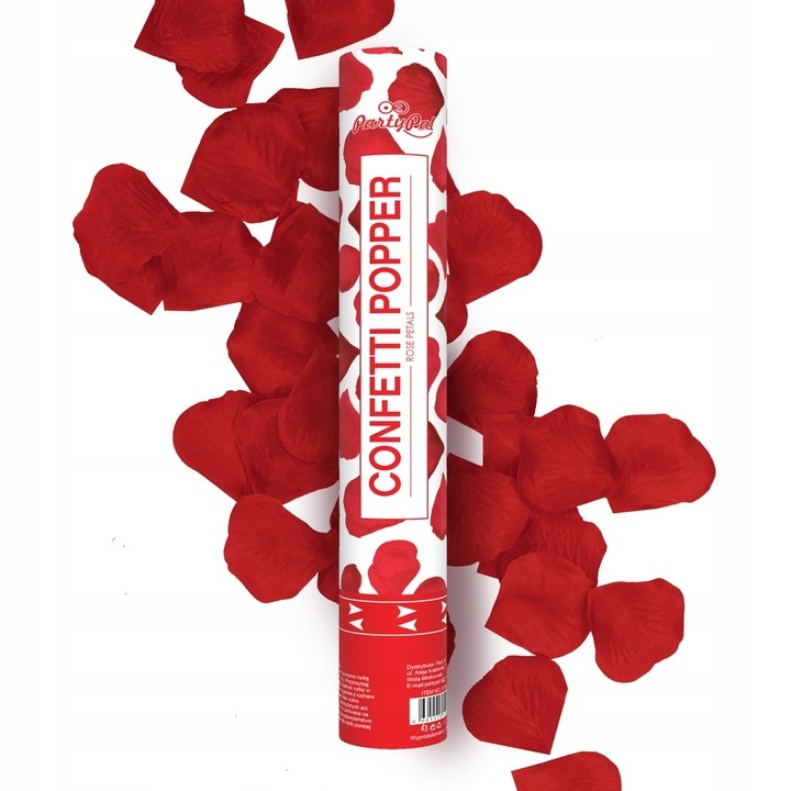 Vystřelovací konfety okvětní lístky 40 cm