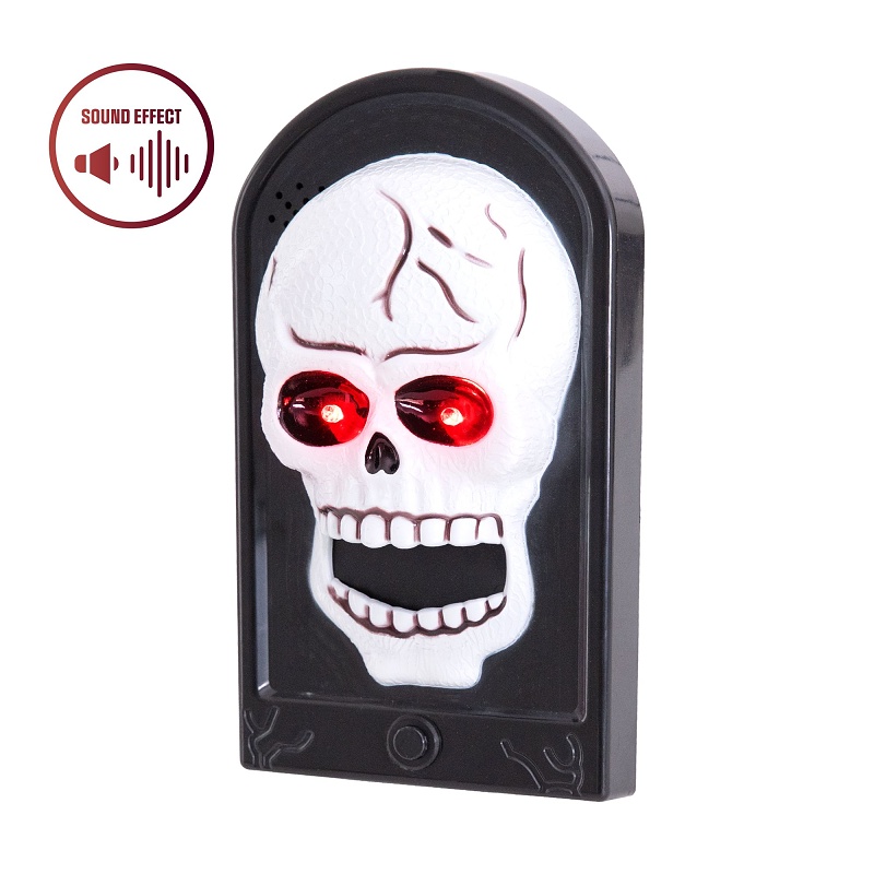 Zvonek halloweenská lebka