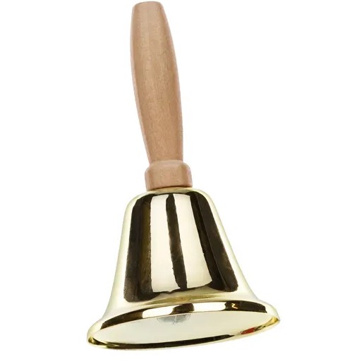 Zvonek vánoční zlatý