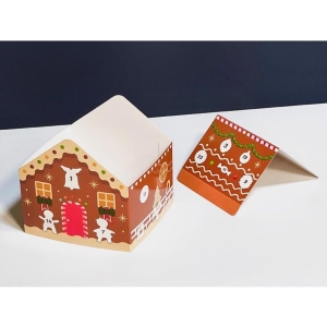 Adventní kalendář papírový - perníková chaloupka