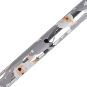 Balící papír vánoční s glitry 0,7x2m