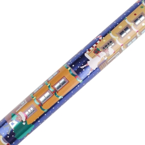 Balící papír vánoční s glitry 0,7x2m