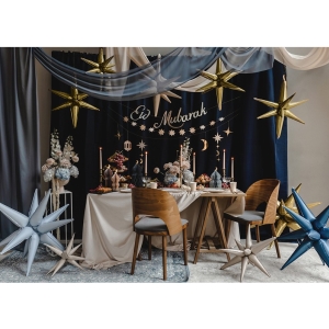 Fóliový balón 3D zlatá hviezda 70 cm