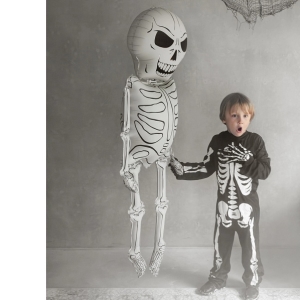 Balónek fóliový Kostlivec bílý XXL 46x129 cm